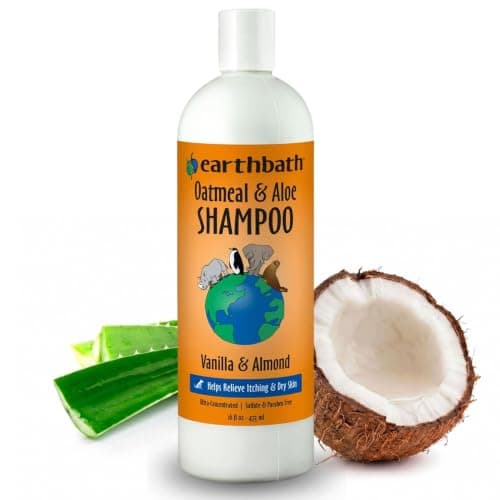 Earthbath Oatmeal & Aloe Dog Shampoo (16 oz, Vanilla Almond)